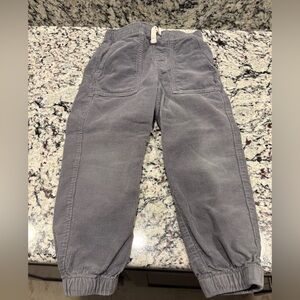 “Hanna Andersson” Gray Kids Corduroy Pants, Size 5, Soft GUC